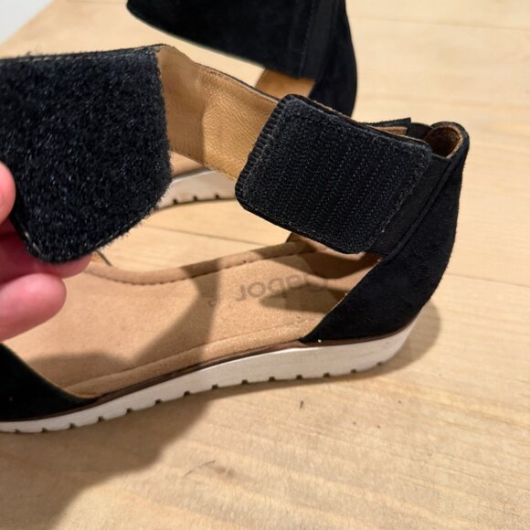 Gabor Suede Velcro Wedge Size 7.5 - Picture 2 of 4